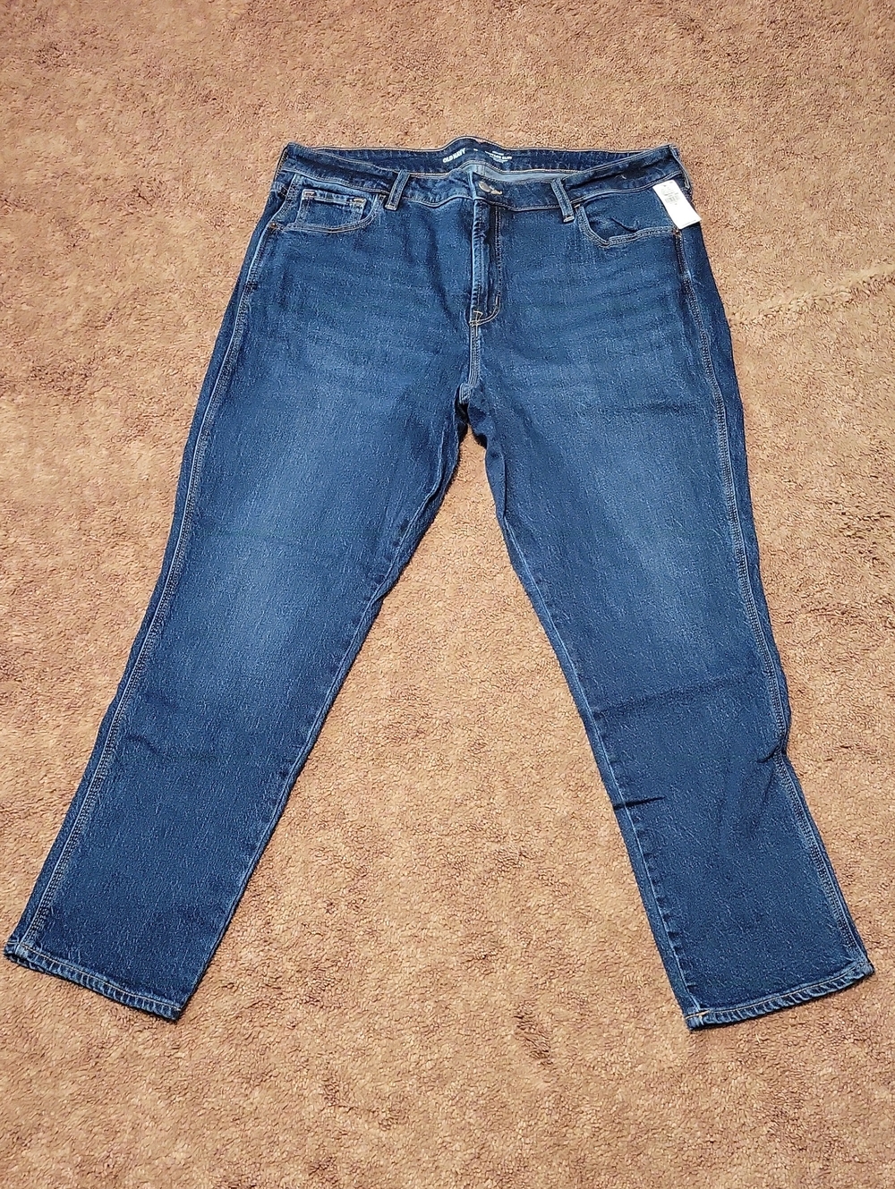Old Navy Dark Blue Denim Jeans - High Rise Vintage Slim